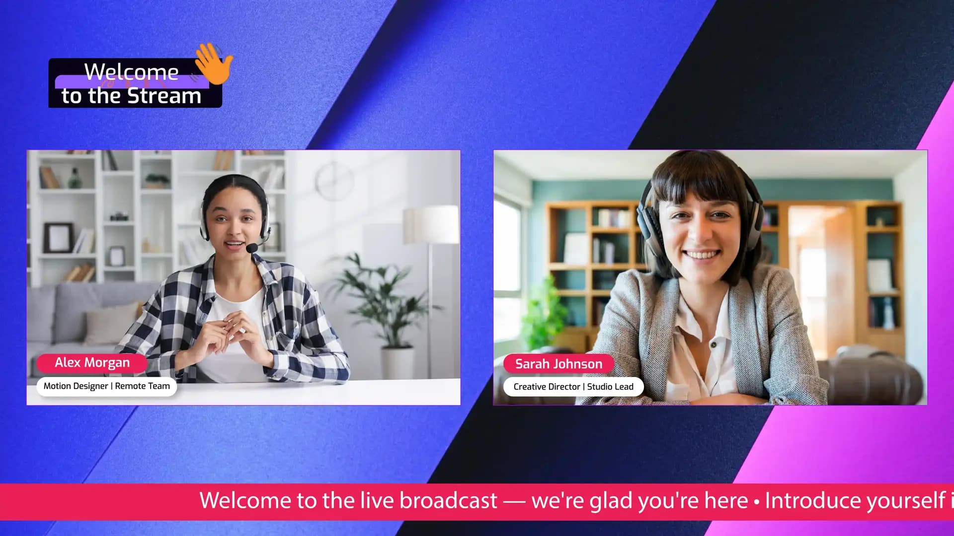 Cinema8's live streaming platform showing a browser-based broadcast delivered to multiple platforms through a branded player.
