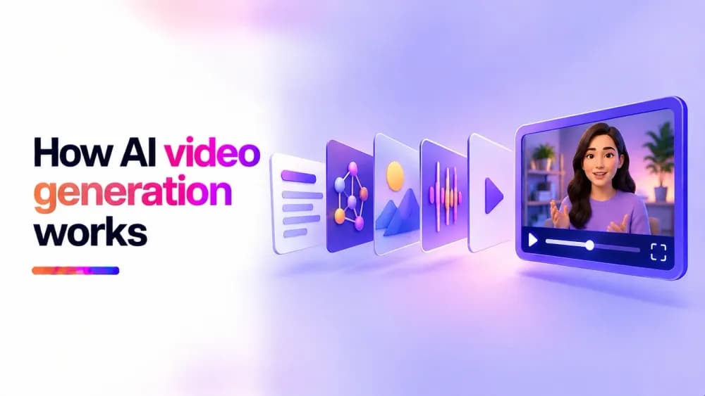 How AI video generation works