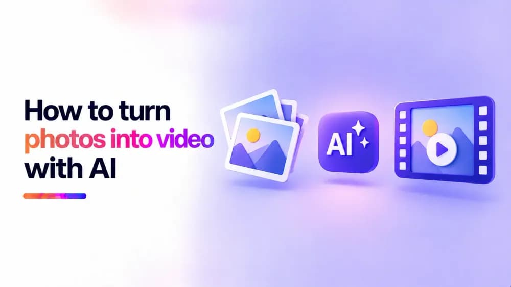 How to turn photos into video with AI