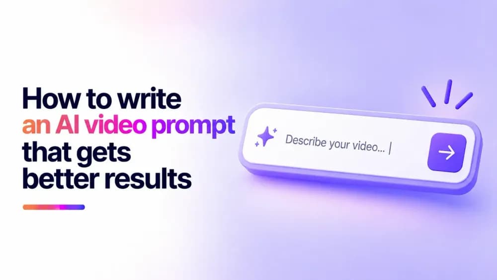 How to write an AI video prompt that gets better results
