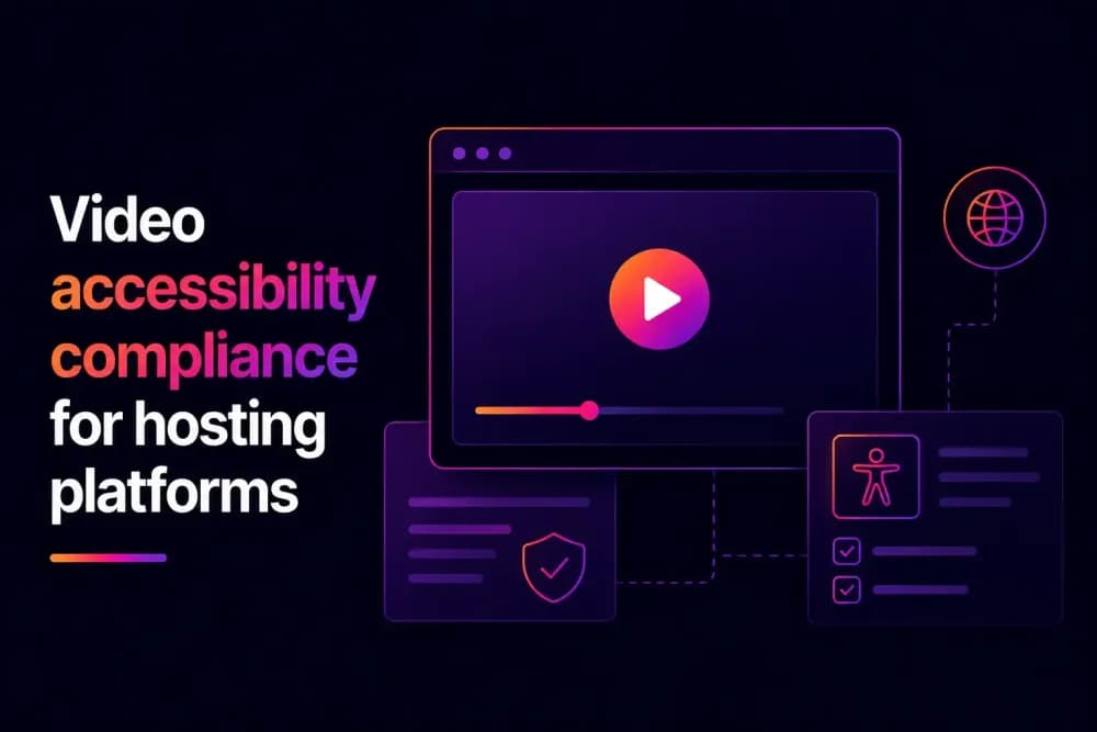 What video accessibility compliance requires from a hosting platform