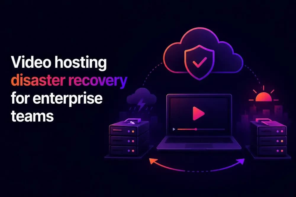 Video hosting disaster recovery for enterprise teams