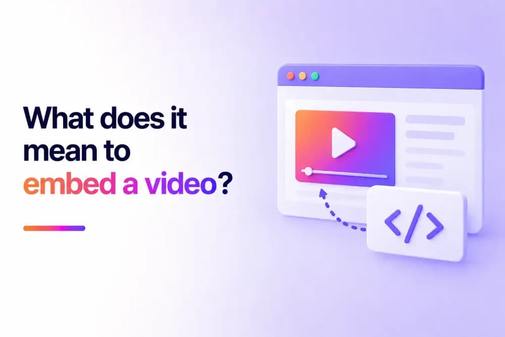 What does it mean to embed a video? A guide for businesses