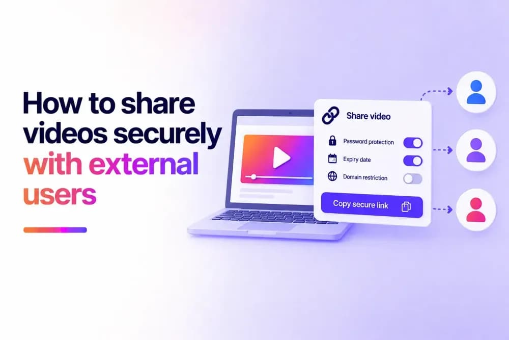 How to share videos securely with external users
