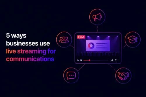 5 ways businesses use live streaming for communications
