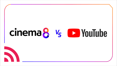 Cinema8 vs YouTube: Which is best for business video hosting?
