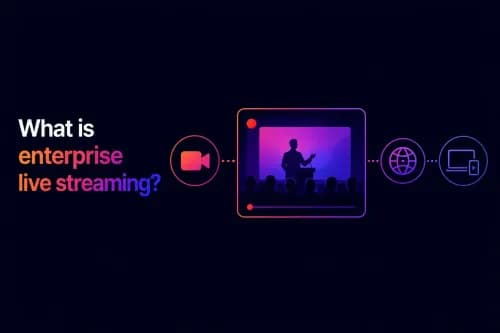 What is enterprise live streaming and how does it work?