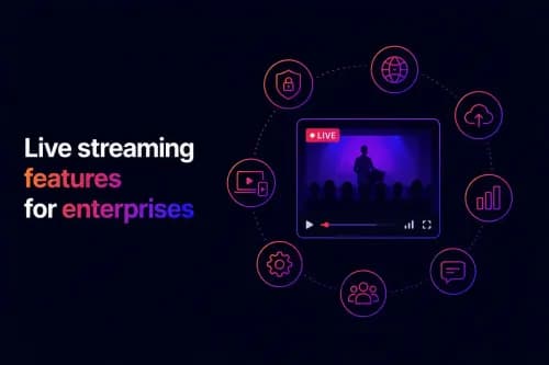 8 live streaming features enterprises need for reliable broadcasts