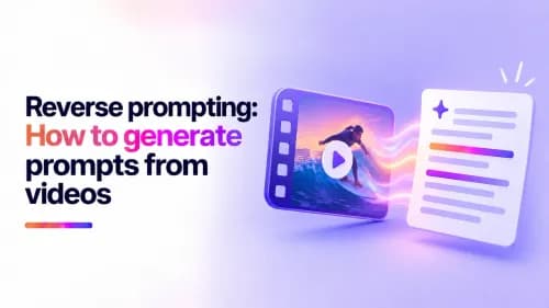 Reverse prompting: How to generate prompts from videos