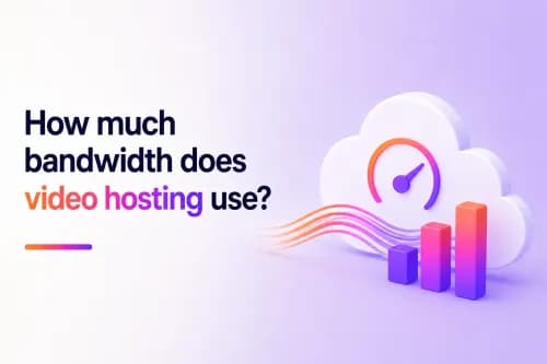 How much bandwidth does video hosting use?