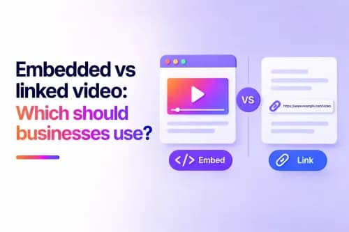 Embedded vs linked video: Which should businesses use?