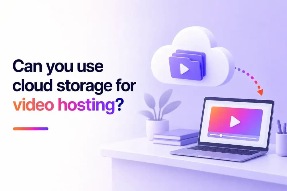 Can you use cloud storage for video hosting?