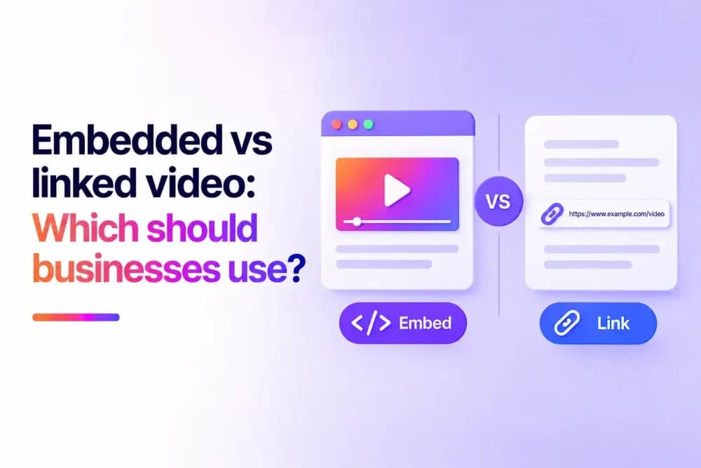 Embedded vs linked video: Which should businesses use?