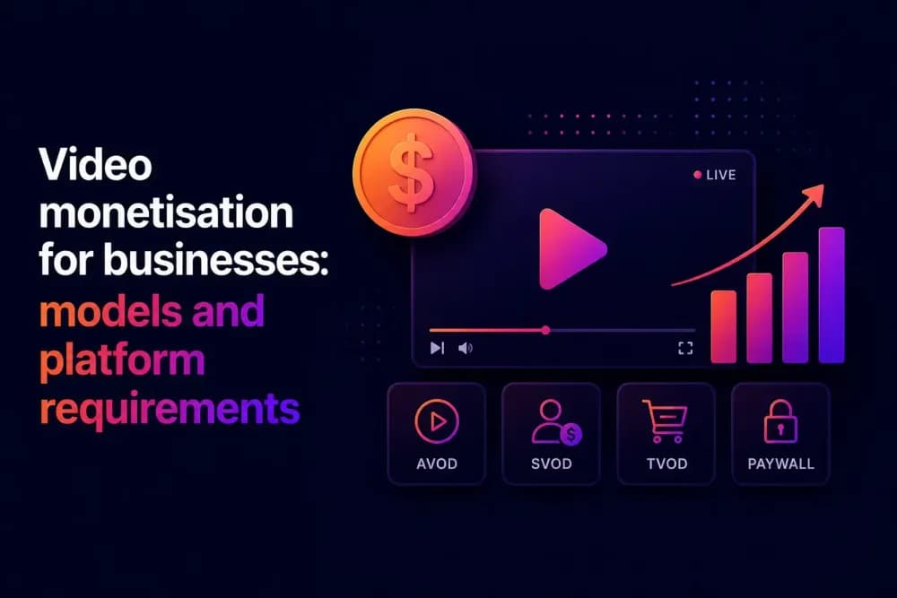 Video monetisation for businesses: models and platform requirements