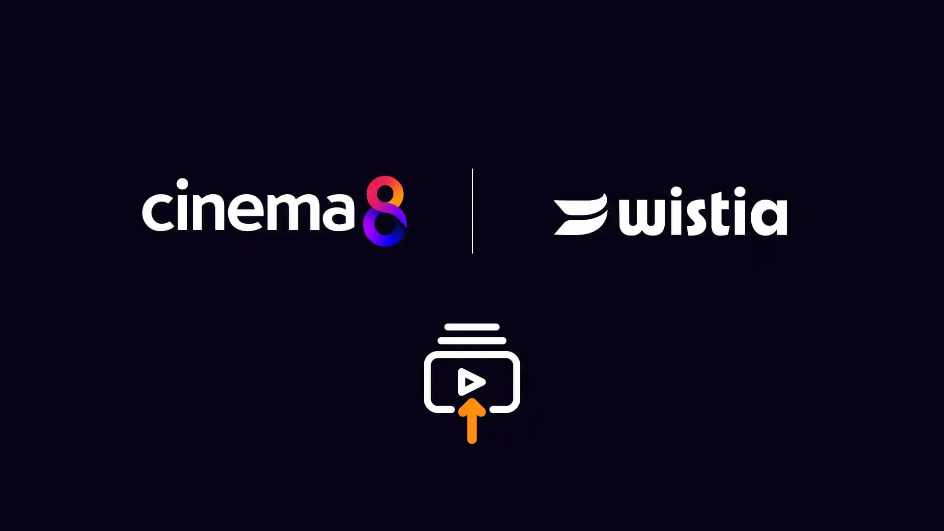 Cinema8 and Wisia's logos are side-by-side for comparison.