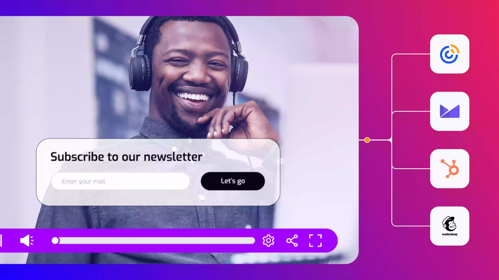Cinema8's webhooks are being used to send data to CRMs and LMSs.